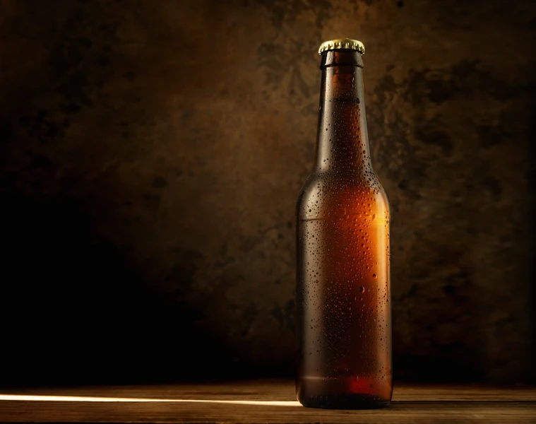 Bouteille de bière aromatisé à la fraise